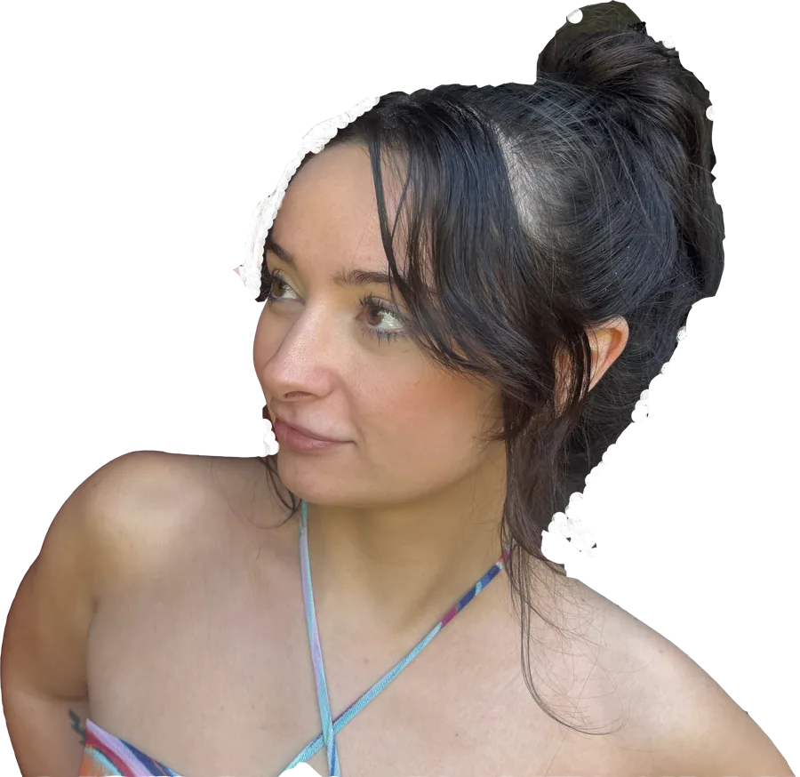 Day Stripper 1, glancing over her shoulder