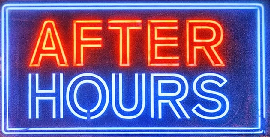 After Hours neon sign logo